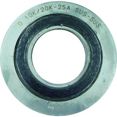 【D1000-10K-15A-4.5T-SUS-SUS-GR】ダイコー グラファイト系渦巻き型ガスケット内外輪SUS 呼び径(A):15