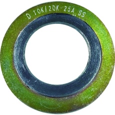 【D1000-10K-15A-4.5T-SS-GR】ダイコー グラファイト系渦巻き型ガスケット(SS400) 呼び径(A):15