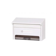 【PP-30W】グリーンライフ プラスチックポスト ホワイト