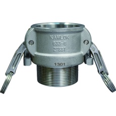 【633-BBL-1-1/4-SST】トヨックス 633-BBL カムロック ツインロックタイプカプラー オネジ ステンレス 1-1/4インチ SST