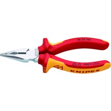 【0826145】KNIPEX 1000V絶縁ニードルノーズペンチ 145mm