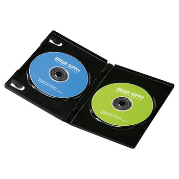 【DVD-TN2-10BK】DVDトールケース(2枚収納)