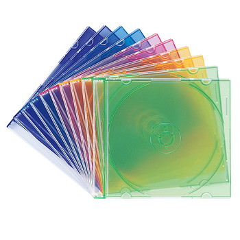 【FCD-PU10MX】【在庫処分セール】DVD・CDケース(5色ミックス)