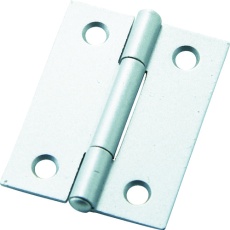 【B-11032】フジテック カラー丁番 袋入り(2枚)・薄口32mm・シルバー