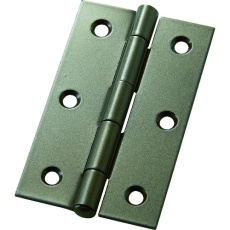 【B-11053】フジテック カラー丁番 袋入り(2枚)・厚口64mm・ブラウン