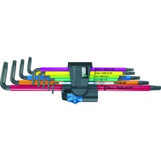 【024470】Wera 967/9 XL トルクスHF マルチカラーヘックスキーセット