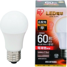【LDA8L-G-6T5】IRIS LED電球 E26広配光タイプ 60形相当 電球色 810lm