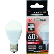 【LDA4L-H-E17-4T5】IRIS 567990 LED電球 E17直下 40形相当 電球色 440lm
