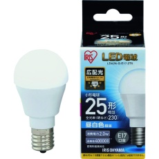 【LDA2N-G-E17-2T5】IRIS LED電球 E17広配光タイプ 25形相当 昼白色 230lm