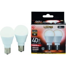 【LDA4L-G-E17-4T52P】IRIS LED電球2個セット E17広配光タイプ 40形相当 電球色