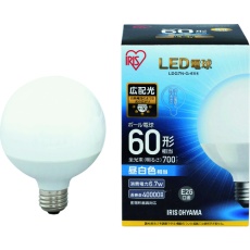 【LDG7N-G-6V4】IRIS LED電球 ボール電球タイプ 60形相当 昼白色 700lm