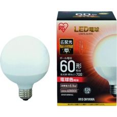 【LDG7L-G-6V4】IRIS LED電球 ボール電球タイプ 60形相当 電球色 700lm