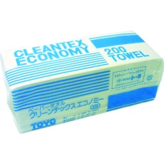 【242520】トーヨ ペーパータオル クリーンテックスエコノミー白 200枚×42P 1Cs(箱)=8400枚