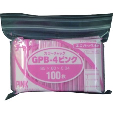 【GP B-4 COLOR CHAKKU PINK】セイニチ ユニパック GP B‐4 カラーチャック ピンク