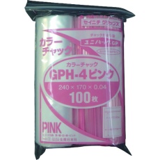 【GP H-4 COLOR CHAKKU PINK】セイニチ ユニパック GP H‐4 カラーチャック ピンク