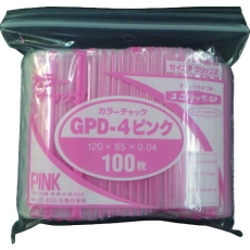 【GP D-4 COLOR CHAKKU PINK】セイニチ ユニパック GP D‐4 カラーチャック ピンク