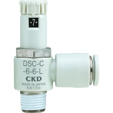 【DSC-C-6-4】CKD ダイヤル付スピードコントローラ (コンパクトタイプ)