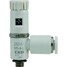 【DSC-C-M5-6】CKD ダイヤル付スピードコントローラ (コンパクトタイプ)