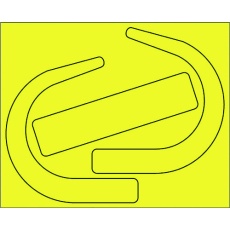 【335-28Y】ユニット 安全帯使用確認ステ 大蛍光黄(10枚)