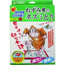 【NEZUMIOTOKONONEZUMITORI】カモ井 超強力粘着ねずみ捕り ねずみ男のネズミとり(ブックタイプ)