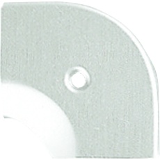 【20-112LS52】ASSIST 床金物20-112LSヘの字押えコーナー アルミシルバー 入隅 53×53mm