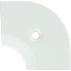 【20-111LMWHO52】ASSIST 床金物20-111LM(WHO)ヘの字押えコーナー アルミホワイト 入隅 43×43mm
