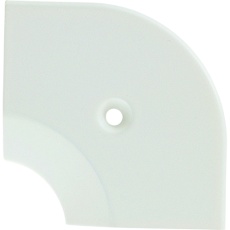 【20-112LMWHO52】ASSIST 床金物20-112LM(WHO)ヘの字押えコーナー アルミホワイト 入隅 53×53mm