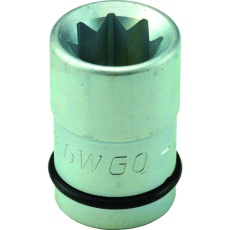 【6WGQ-21】FPC インパクト用 スーパースリム 袋ナット用ソケット 差込19mm 対辺四角