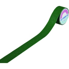 【260220】緑十字 滑り止めラインテープ 緑 ASS-55G 50mm幅×5m 塩ビ+鉱物粒子 屋内外兼用