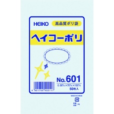 【006619100】HEIKO ポリ規格袋 ヘイコーポリ No.601 紐なし