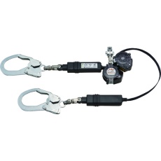 【HL-MW】タイタン リブラ ロック装置付巻取器 タイプ1ランヤード ダブル (墜落制止用器具)