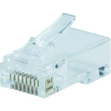 【VDV826728A】KLEIN Pass-Thruモジュラープラグ RJ45 CAT5E(10個入り)