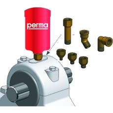【PN-SF01-125 NO101476】perma パーマNOVA 温度センサー付き自動給油器 SF01標準グリス125CC付