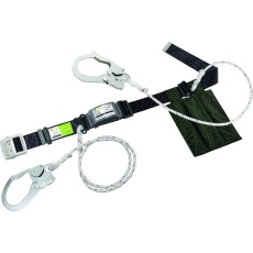 【KLN-W-BL】タイタン カルラック ロープ+補助ロープ式 ブラック (墜落制止用器具)