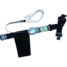 【TB-TRL-OT593-BLK-M-BP】ツヨロン 胴ベルト型墜落制止用器具 ツーウェイリトラ 軽量ワンタッチ型 黒 Mサイズ