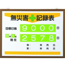 【867-17A】ユニット 無災害記録表(日数)