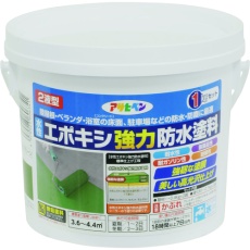 【606303】アサヒペン 水性エポキシ強力防水塗料 1KGセット ダークグリーン