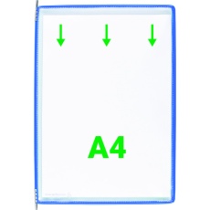 【114001】tarifold 掲示ファイルスタンド用ポケット A4X10枚入り ブルー
