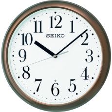 【KX218B】SEIKO スタンダード電波掛時計 KX218B 茶色 直径305mm