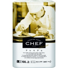 【377036】Kao CHEFプレミアム Lサイズ 100枚×2ロール