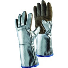 【H05LA238-W2-9】JUTEC 耐熱手袋 アルミナイズドレザー L