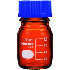 【NBB-100-SCI】HARIO 耐熱ねじ口瓶(茶) 100ml