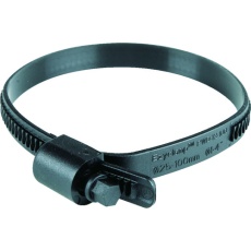 【PWD-13-100-SC-PA66-BK】HCL 樹脂製ホースバンド Ezyclamp 締付径25.0～100.0mm 対辺8.0mm ナイロン66
