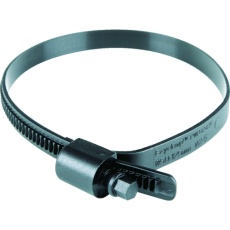 【PWD-13-125-SC-PA66-BK】HCL 樹脂製ホースバンド Ezyclamp 締付径25.0～125.0mm 対辺8.0mm ナイロン66