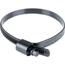 【PWD-13-125-SC-PA12-BK】HCL 樹脂製ホースバンド Ezyclamp 締付径25.0～125.0mm 対辺8.0mm ナイロン12