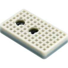 【CPL-061】アインツ 当板・角型・白2穴・ミニシリンダー用