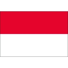 【406129】東京製旗 卓上旗(16×24cm)インドネシア