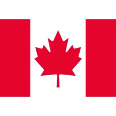 【406204】東京製旗 卓上旗(16×24cm)カナダ