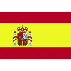 【406345】東京製旗 卓上旗(16×24cm)スペイン(紋章入)