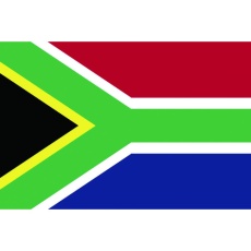 【406721】東京製旗 卓上旗(16×24cm)南アフリカ